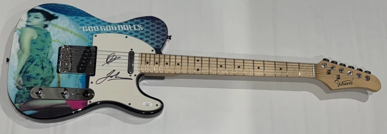 THE GOO GOO DOLLS SIGNED DIZZY UP THE GIRL GUITAR JOHNNY RZEZNIK TAKAC JSA COA