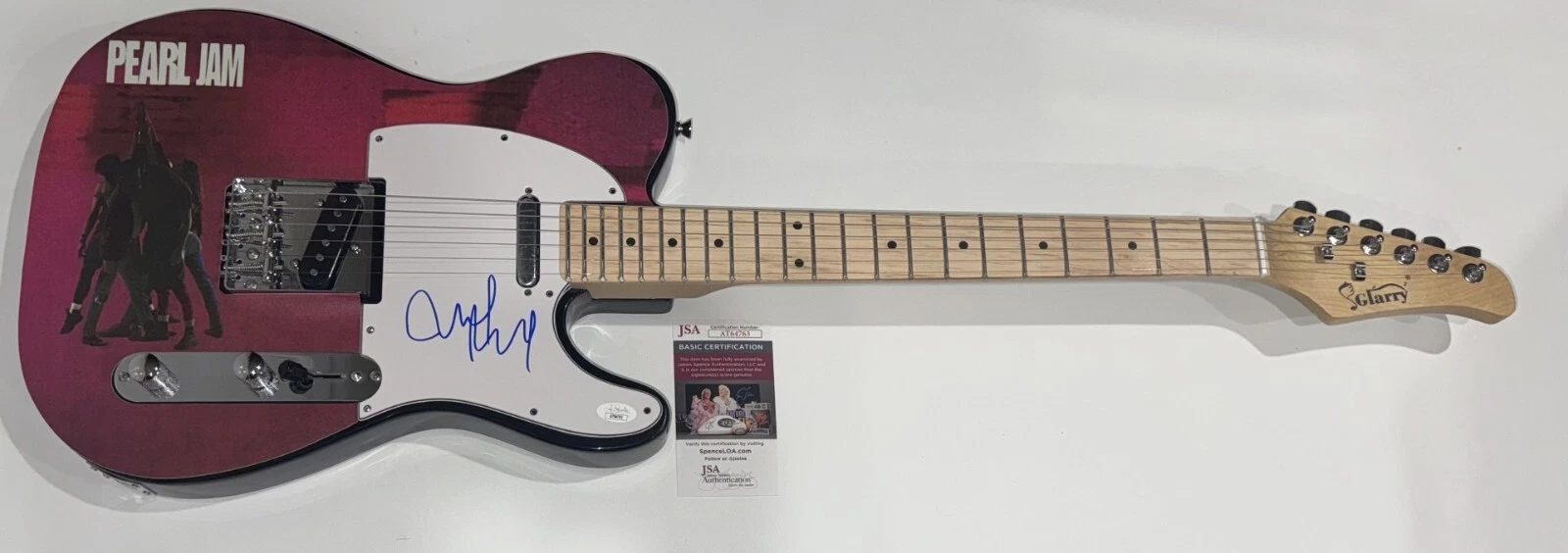 MIKE MCCREADY SIGNED CUSTOM PEARL JAM TEN ELECTRIC GUITAR AUTOGRAPHED JSA COA