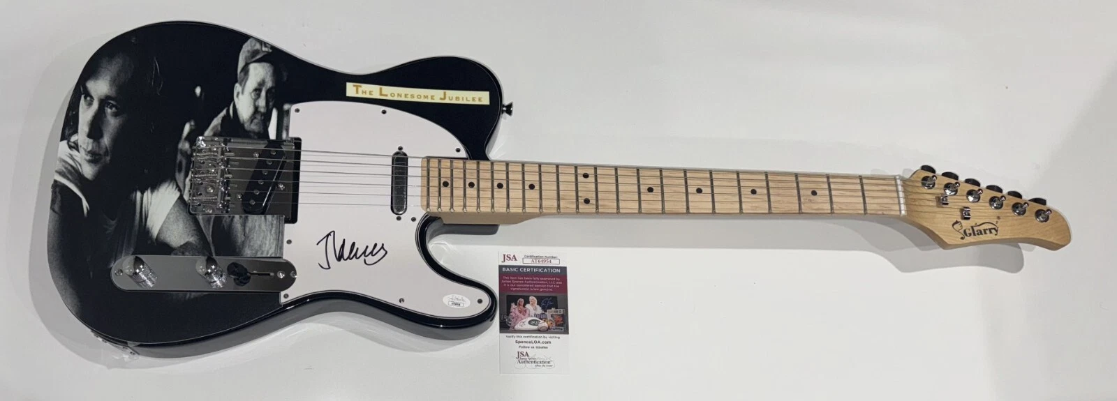 JOHN MELLENCAMP SIGNED CUSTOM THE LONESOME JUBILEE ELECTRIC GUITAR JSA COA