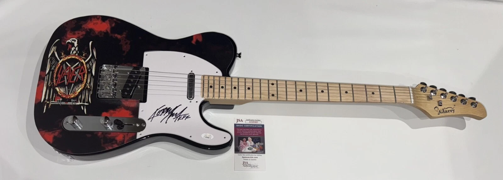 KERRY KING SIGNED CUSTOM SLAYER ELECTRIC GUITAR AUTOGRAPHED JSA COA