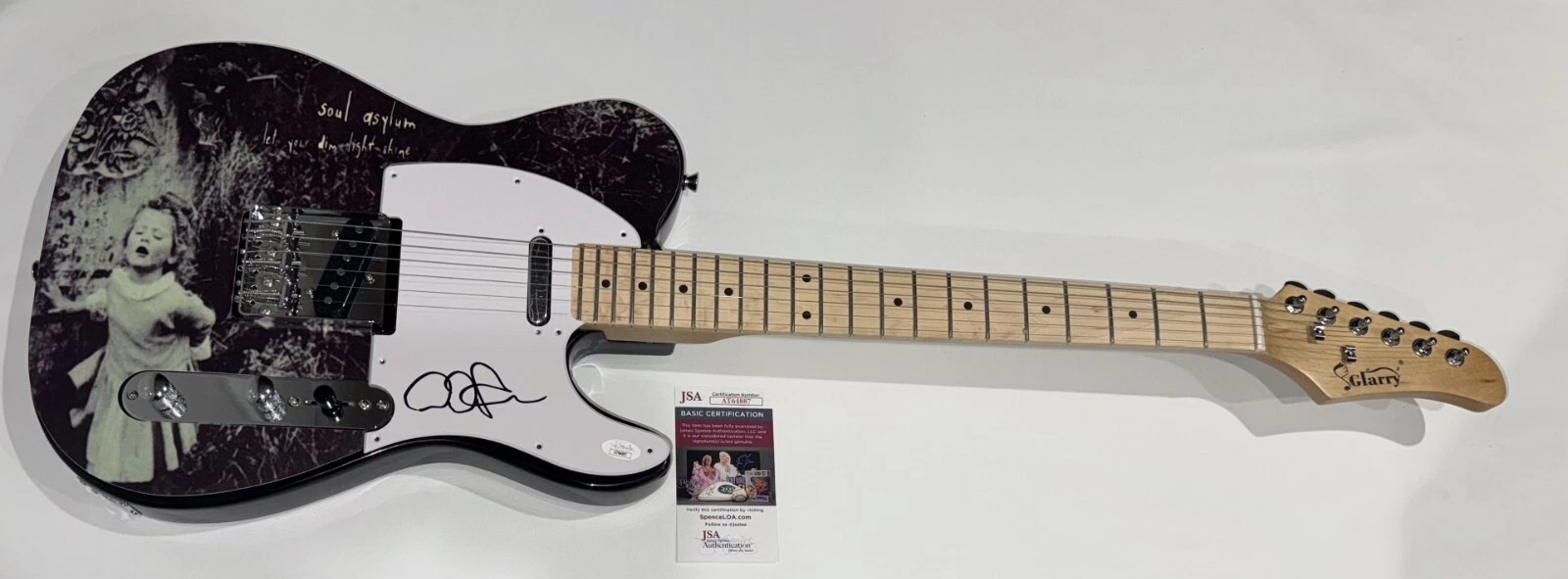 DAVE PIRNER SIGNED CUSTOM SOUL ASYLUM LET YOUR DIM LIGHT SHINE GUITAR JSA COA