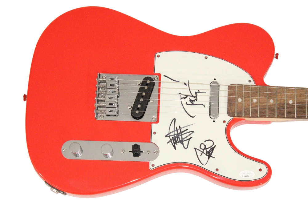 Foo Fighters Signed Autograph Fender Guitar - Josh Freese Pat Smear +1 JSA COA