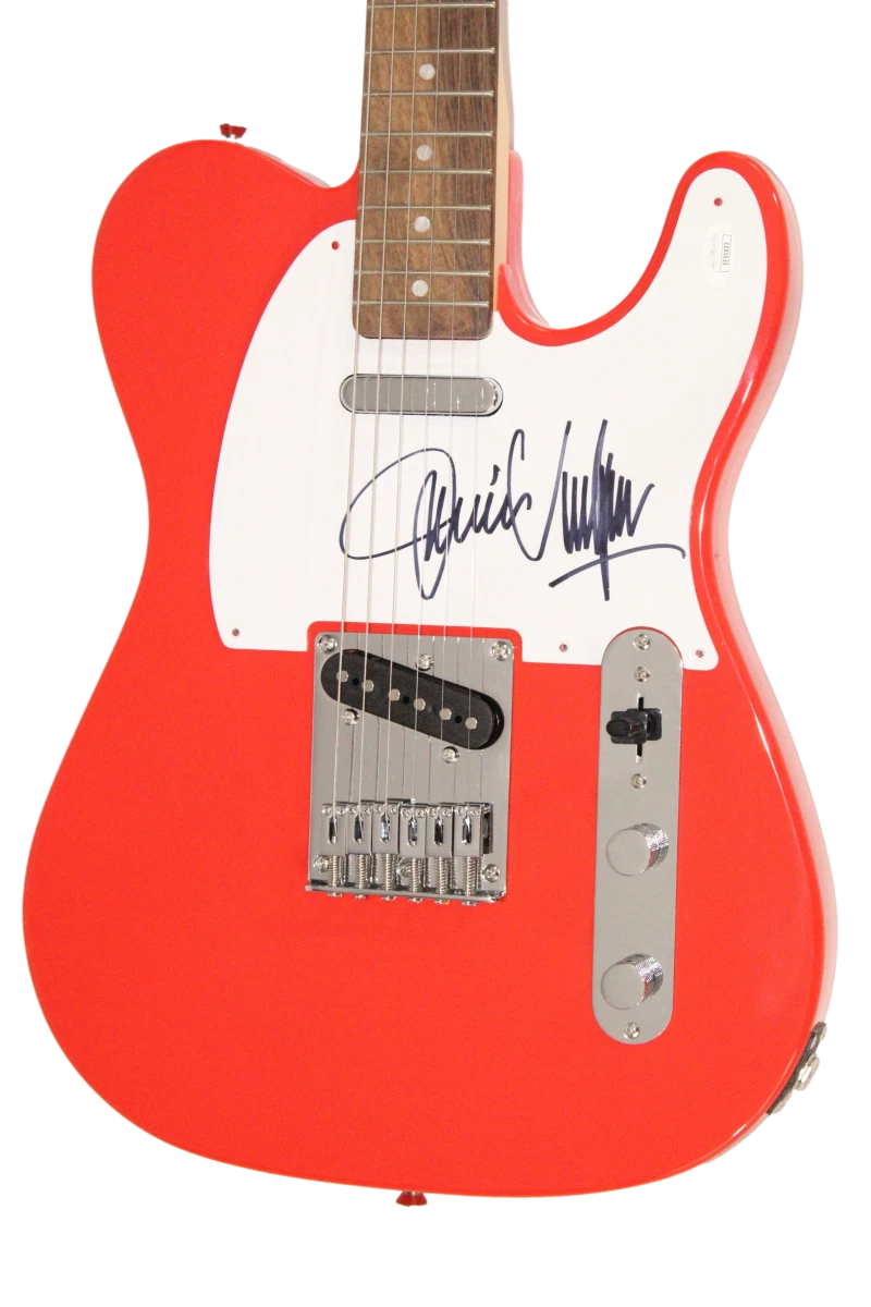 Jimmie Vaughan Signed Autograph Red Fender Telecaster Guitar w/ JSA COA