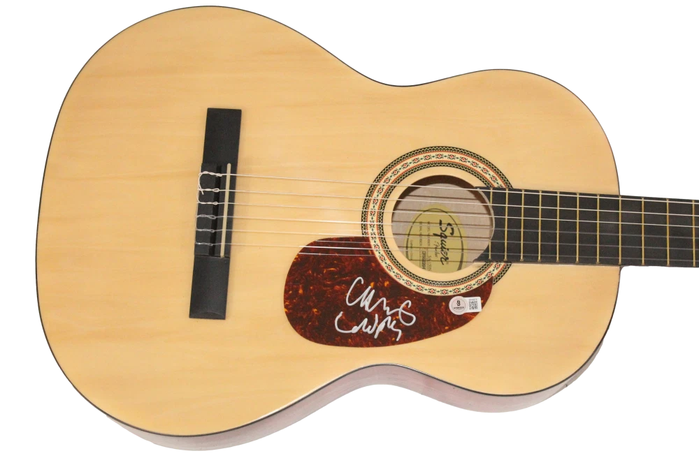 Chris Martin Signed Autograph Fender Acoustic Guitar w/ Coldplay Inscription BAS
