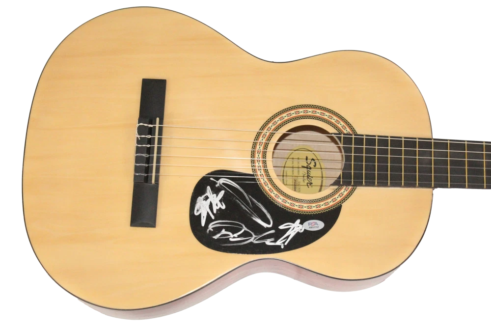 Creed Full Band x4 Signed Autograph Fender Acoustic Guitar - Scott Stapp PSA COA