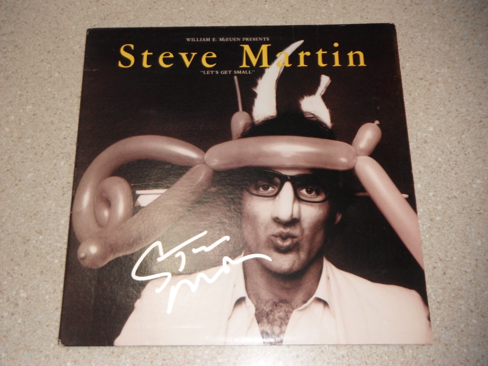 STEVE MARTIN SIGNED LET'S GET SMALL VINYL ALBUM