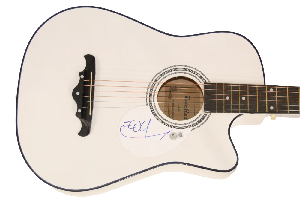 The Edge U2 Signed Autograph Acoustic Guitar - The Joshua Tree w/ Beckett COA