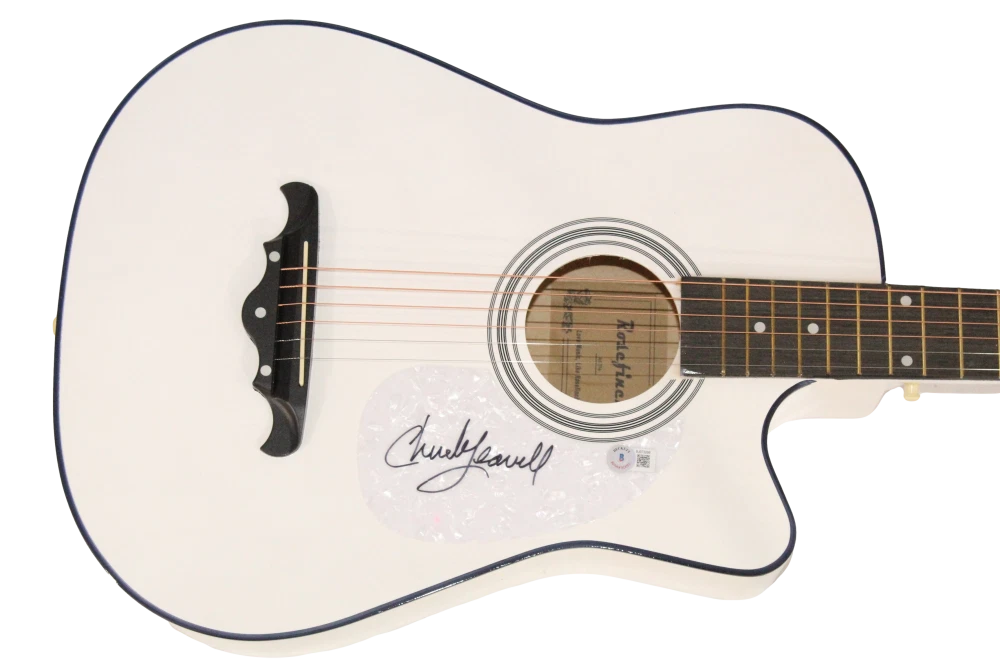 Chuck Leavell Signed Autograph Acoustic Guitar - Rolling Stones Band Beckett COA