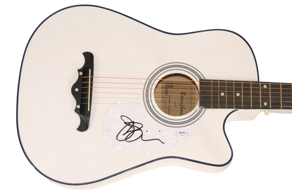 Joe Satriani Signed Autograph Acoustic Guitar - Deep Purple Chickenfoot PSA COA