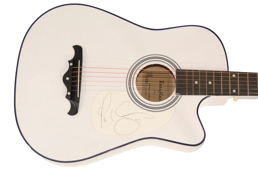 Paul Simon Signed Autograph Guitar - Bridge Over Troubled Water w/ Beckett COA
