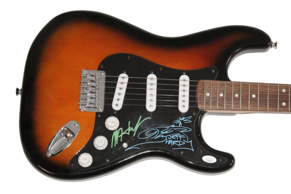 The Hardy Boyz Signed Autograph Fender Guitar - Jeff & Matt WWE Champs JSA COA