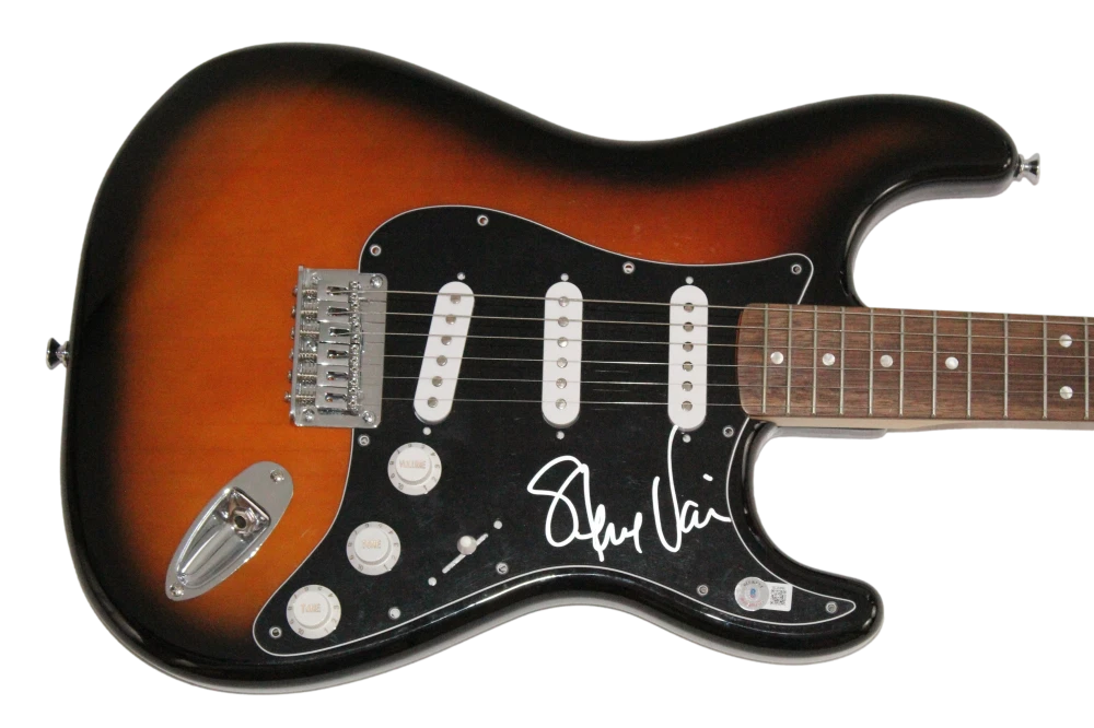 Steve Vai Signed Autograph Full Size Fender Electric Guitar w/ Beckett COA