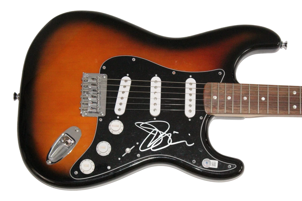 Joe Satriani Deep Purple Signed Autograph Fender Electric Guitar w/ Beckett COA