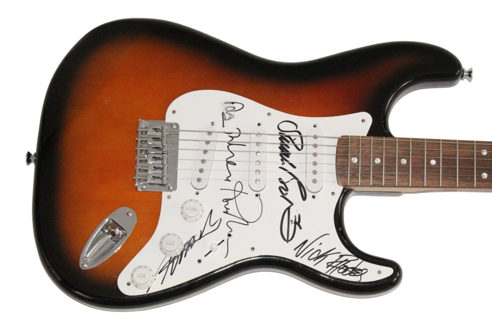 Duran Duran Full Band x5 Signed Autograph Fender Guitar - Simon Le Bon + JSA COA