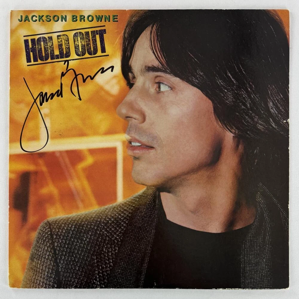 Jackson Brown Signed Autograph Album Vinyl Record LP - Hold Out w/ Beckett COA