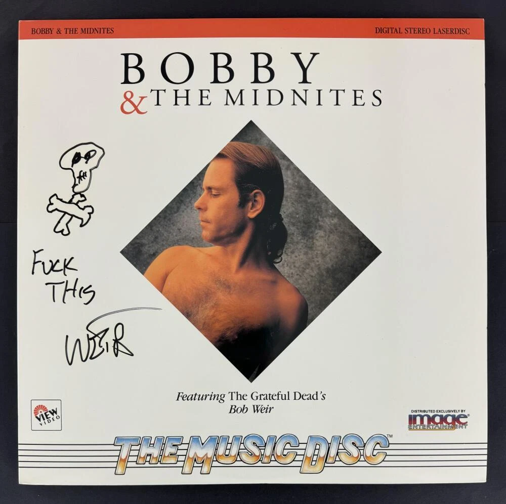BOB WEIR GRATEFUL DEAD SIGNED AUTOGRAPH ALBUM RECORD W/ F*** THIS & SKETCH JSA COLLECTIBLE MEMORABILIA