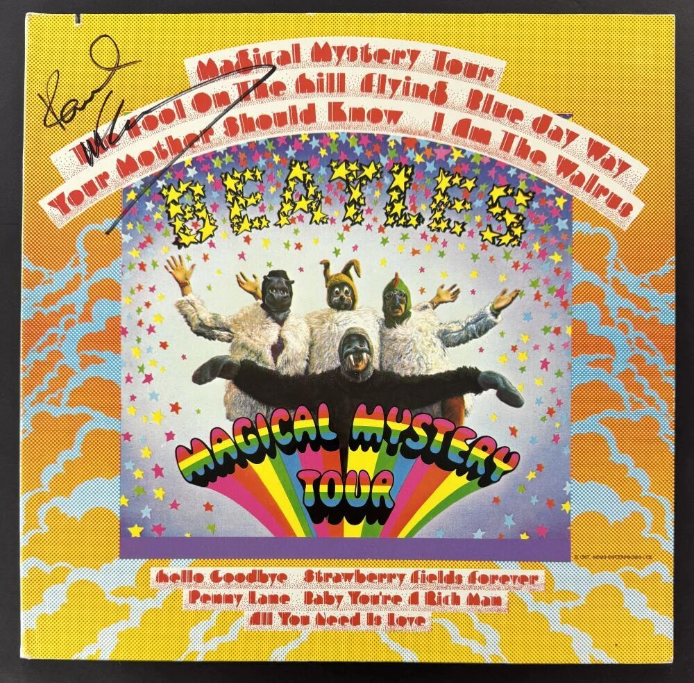 Paul McCartney Signed Autograph Album Vinyl Record Magical Mystery Tour JSA COA