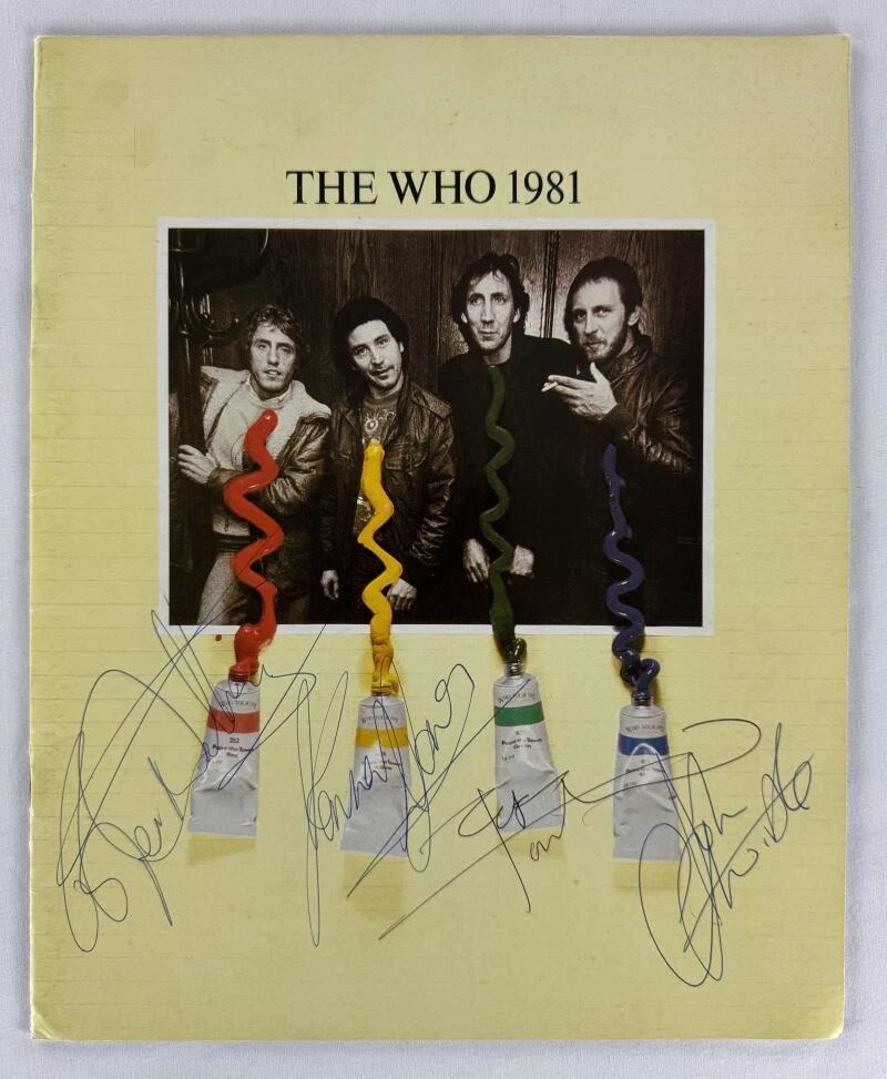 Pete Townshend Signed Autograph The Who Hits 50 Concert Tour Program Book w/ JSA