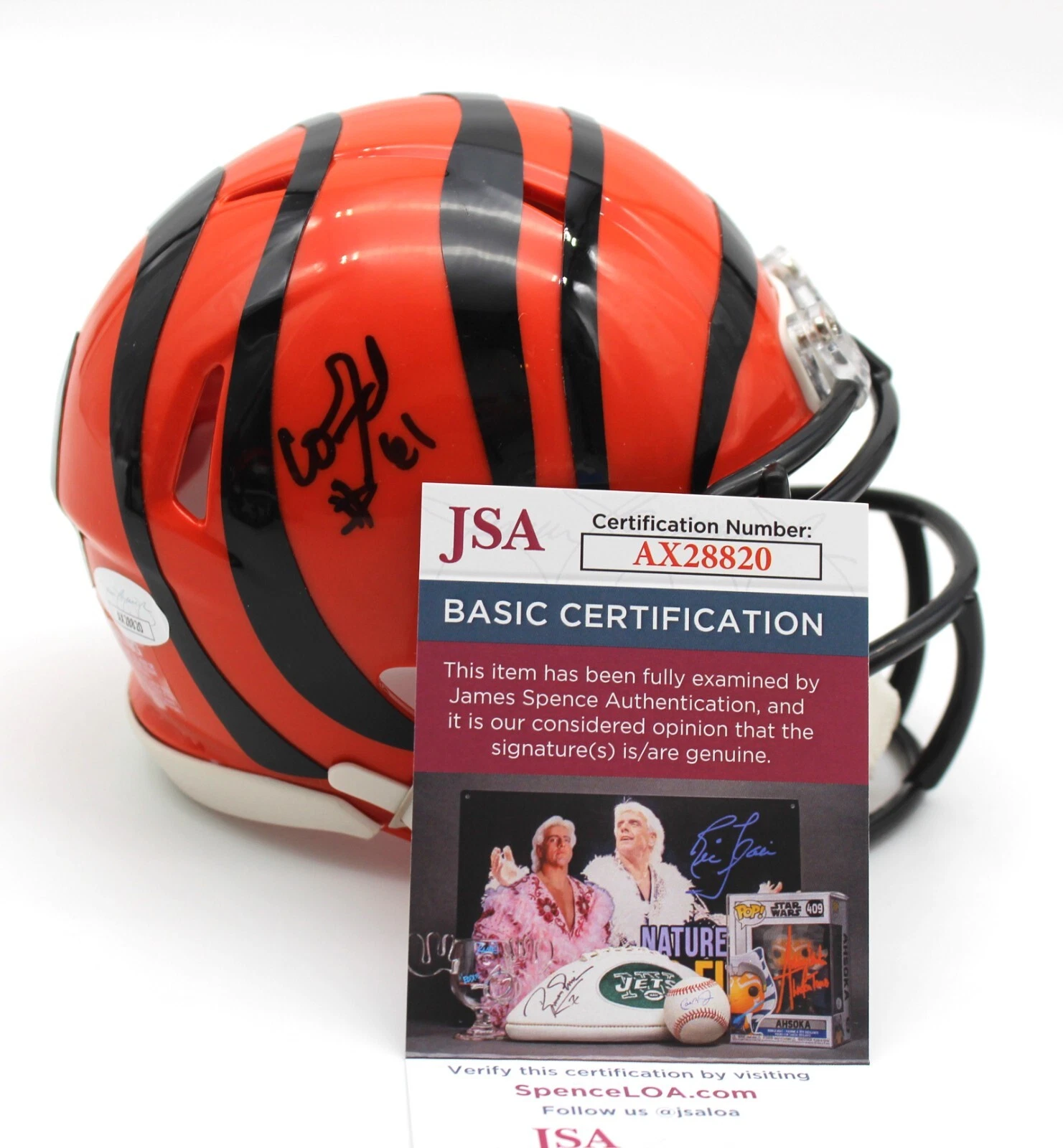 Cody Ford Signed Cincinnati Bengals Mini Football Helmet w/JSA COA AX28820