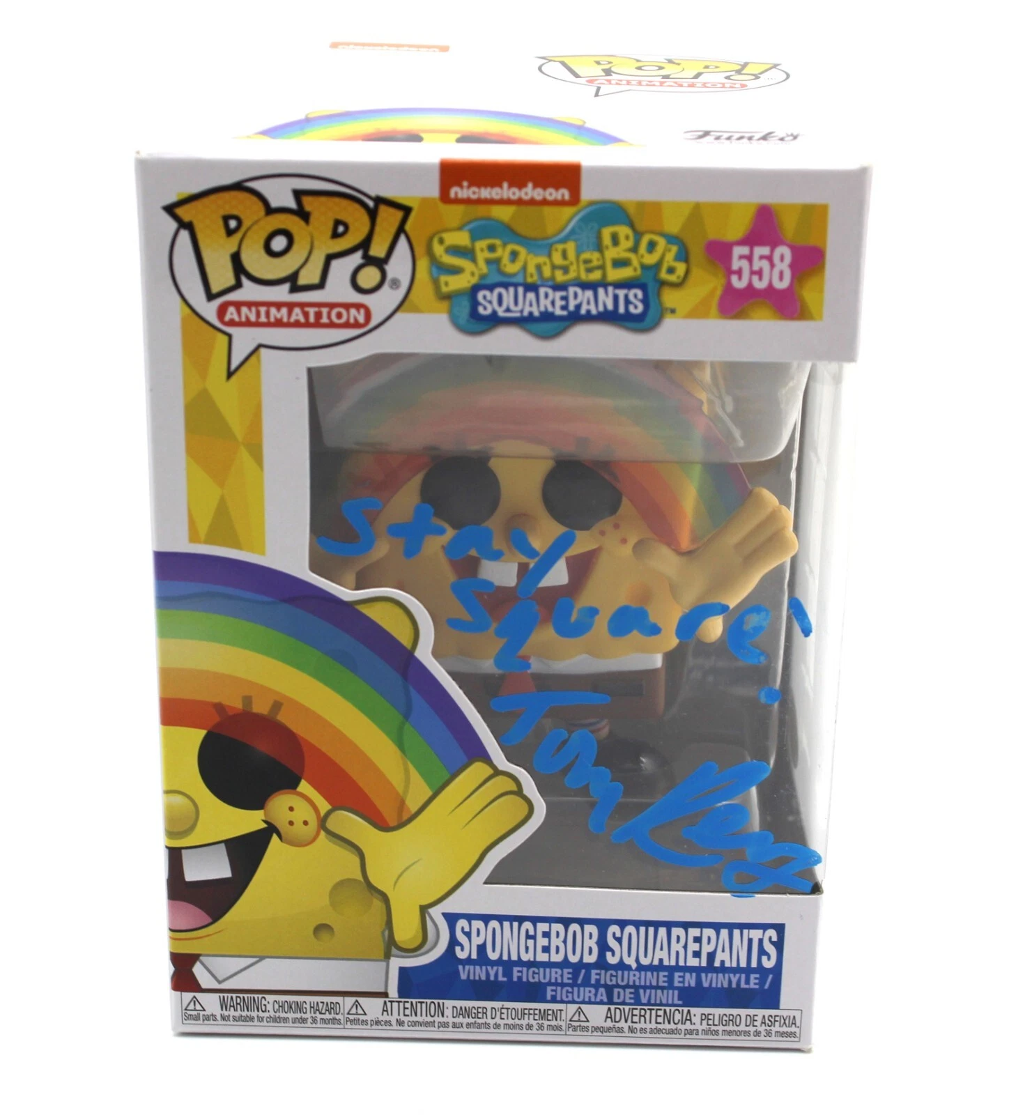 Tom Kenny SpongeBob Squarepants 558 Signed Funko Pop w/JSA COA AX11353