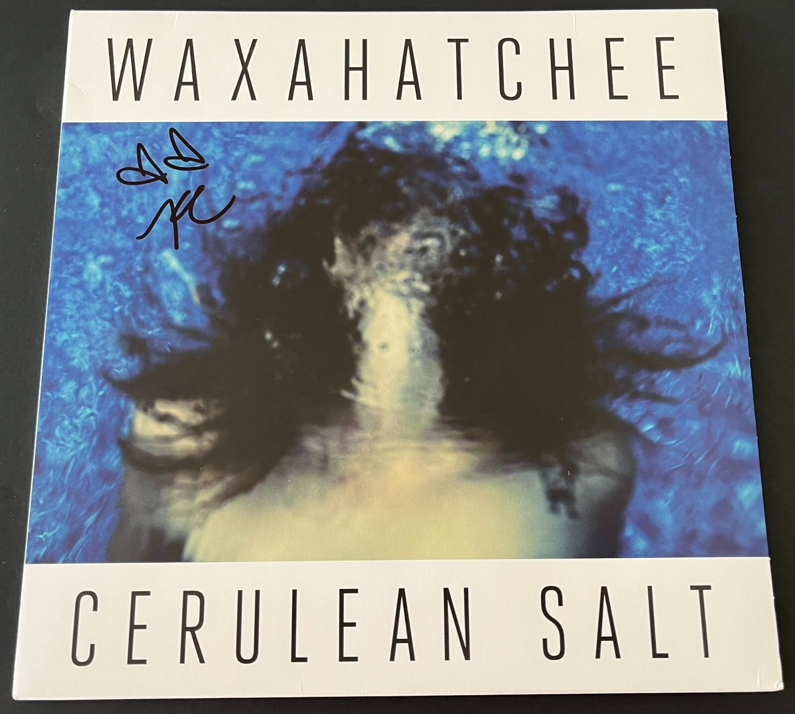 WAXAHATCHEE KATIE CRUTCHFIELD SIGNED CERULEAN SALT VINYL w/PROOF & BECKETT COA