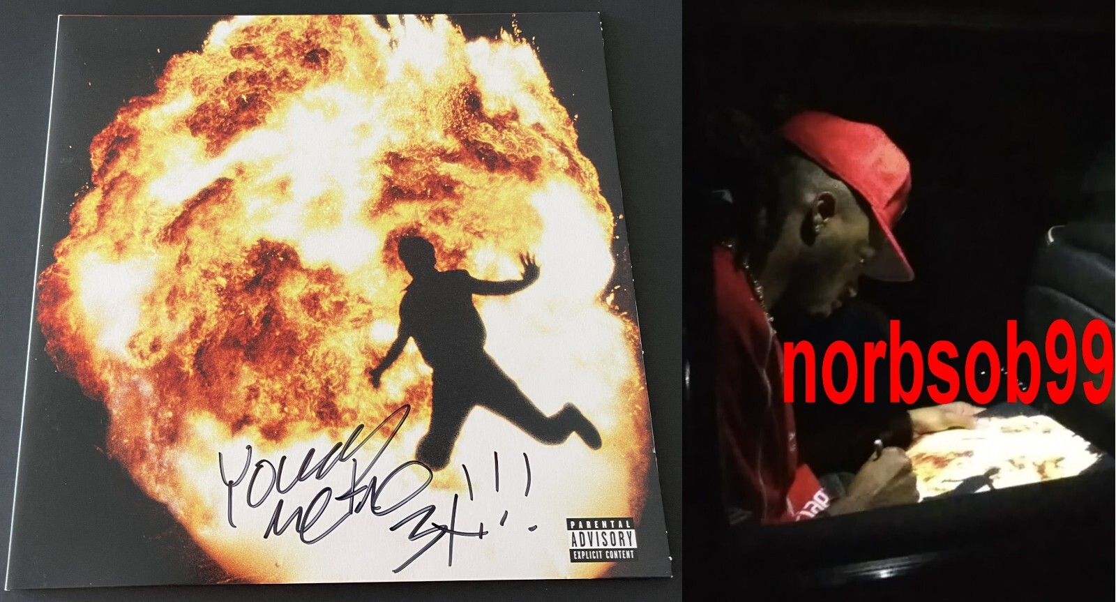 METRO BOOMIN SIGNED NOT ALL HEROES WEAR CAPES VINYL w/EXACT PROOF & BECKETT COA