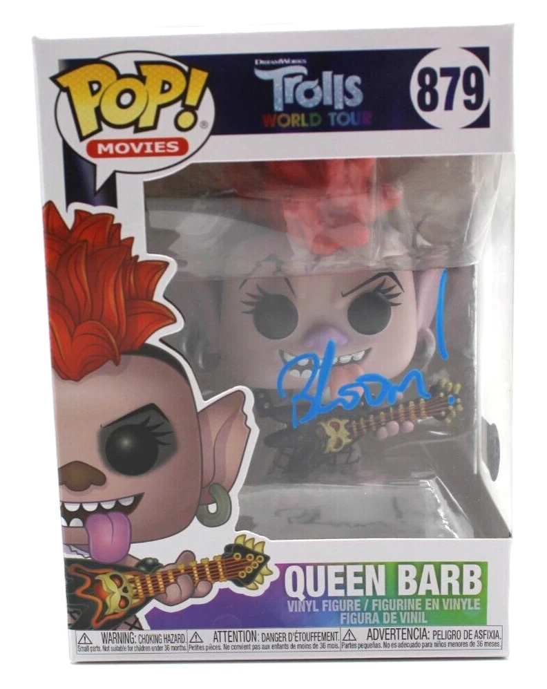 Rachel Bloom Trolls World Tour Queen Barb Signed Funko Pop w/Beckett COA BP89916