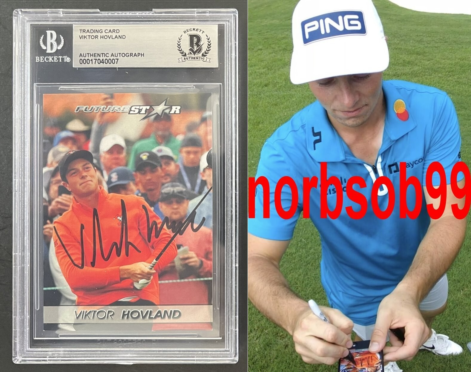 VIKTOR HOVLAND SIGNED 2019 FUTURE STAR ROOKIE CARD EXACT VIDEO PROOF BECKETT BGS COLLECTIBLE MEMORABILIA