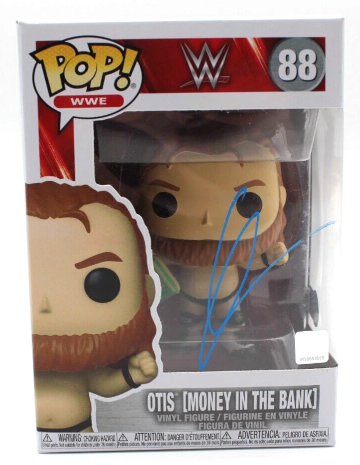 Otis WWE (Money in The Bank) Signed Funko Pop #88 w/Beckett COA BP30267