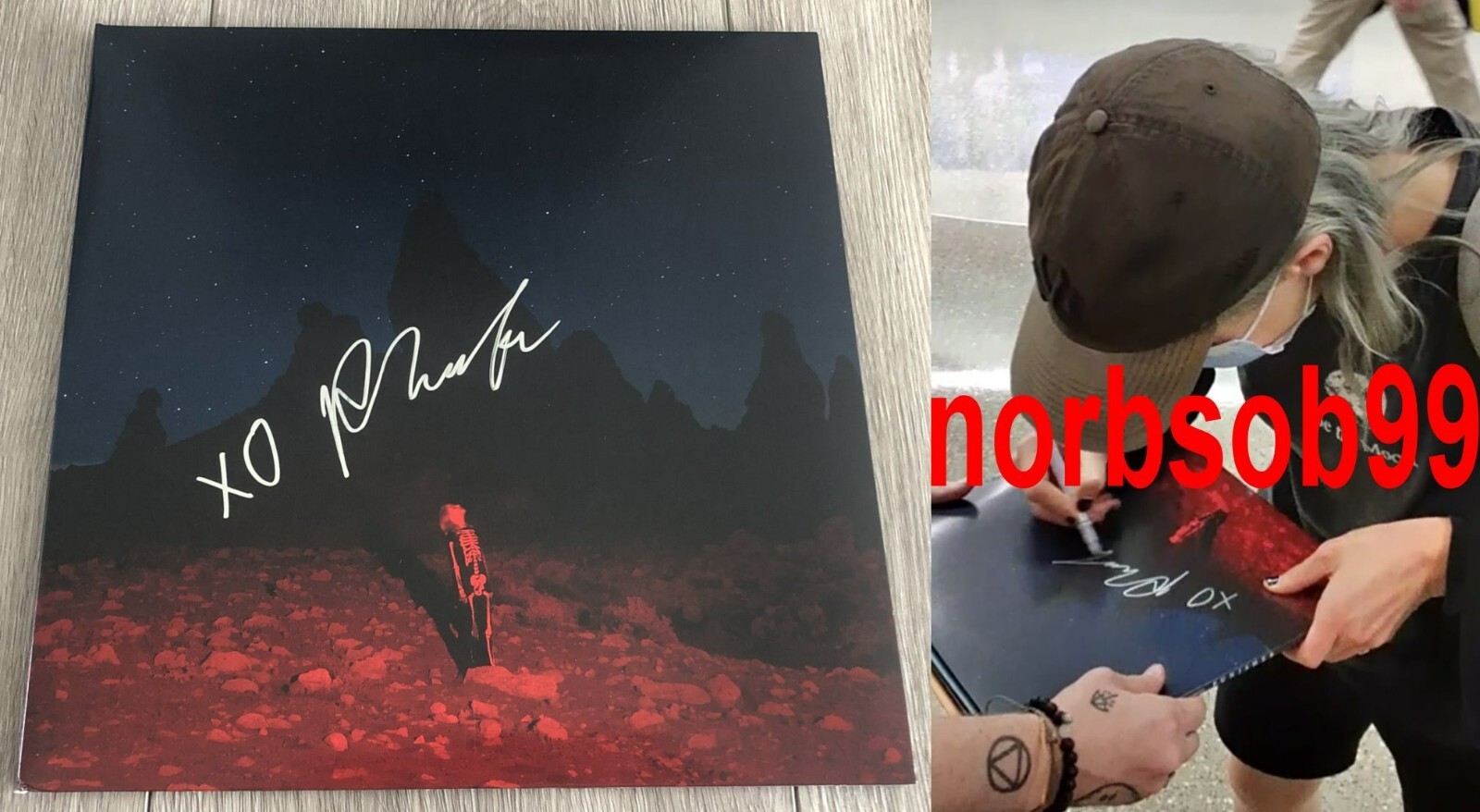 PHOEBE BRIDGERS SIGNED AUTOGRAPH PUNISHER VINYL w/EXACT VIDEO PROOF BECKETT COA