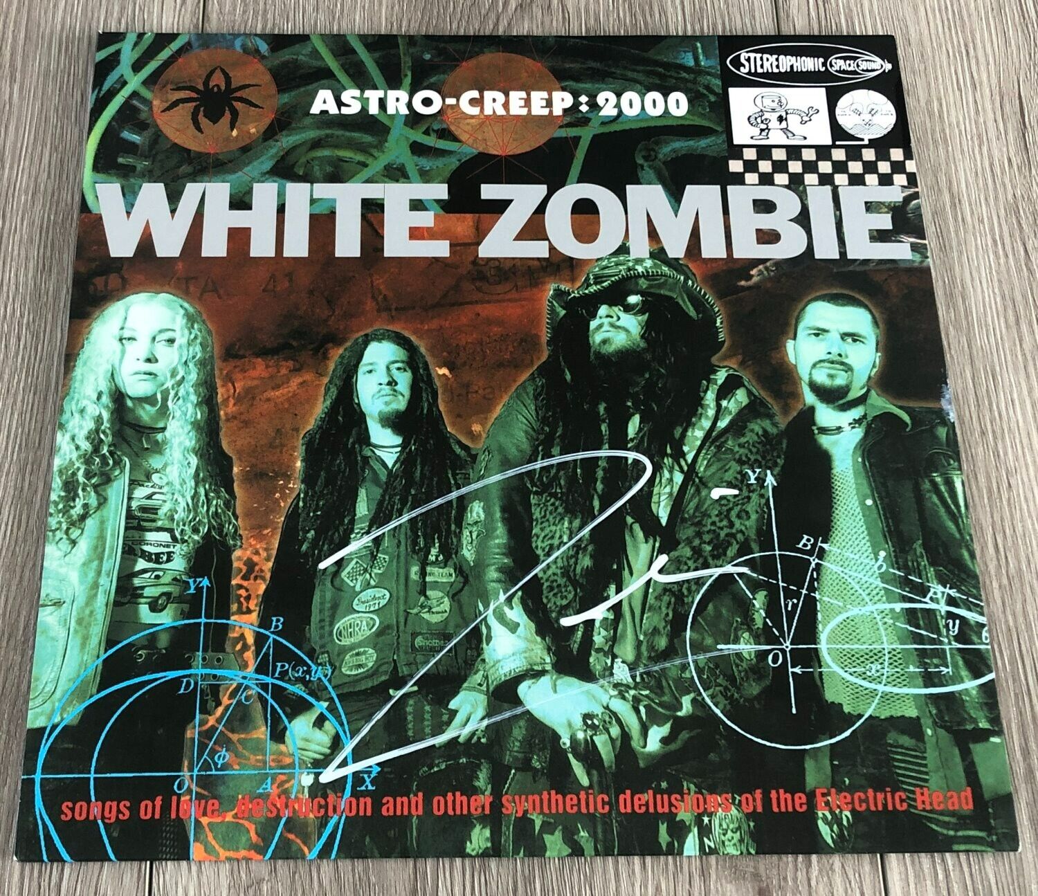 ROD ZOMBIE SIGNED WHITE ZOMBIE ASTRO-CREEP: 2000 VINYL w/EXACT PROOF BECKETT COA