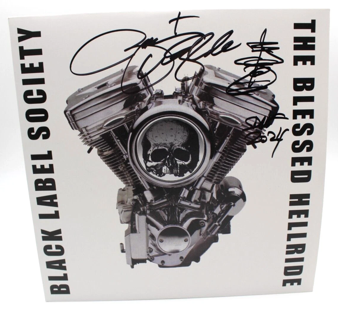 Zakk Wylde Black Label Society Blessed Hellride Signed Album W/JSA COA AX28232