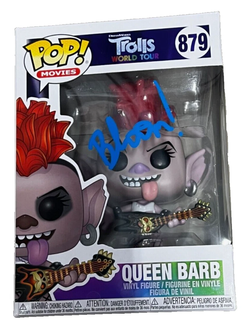 RACHEL BLOOM signed (TROLLS WORLD TOUR) Queen Barb Funko Pop 879 BECKETT BP09619