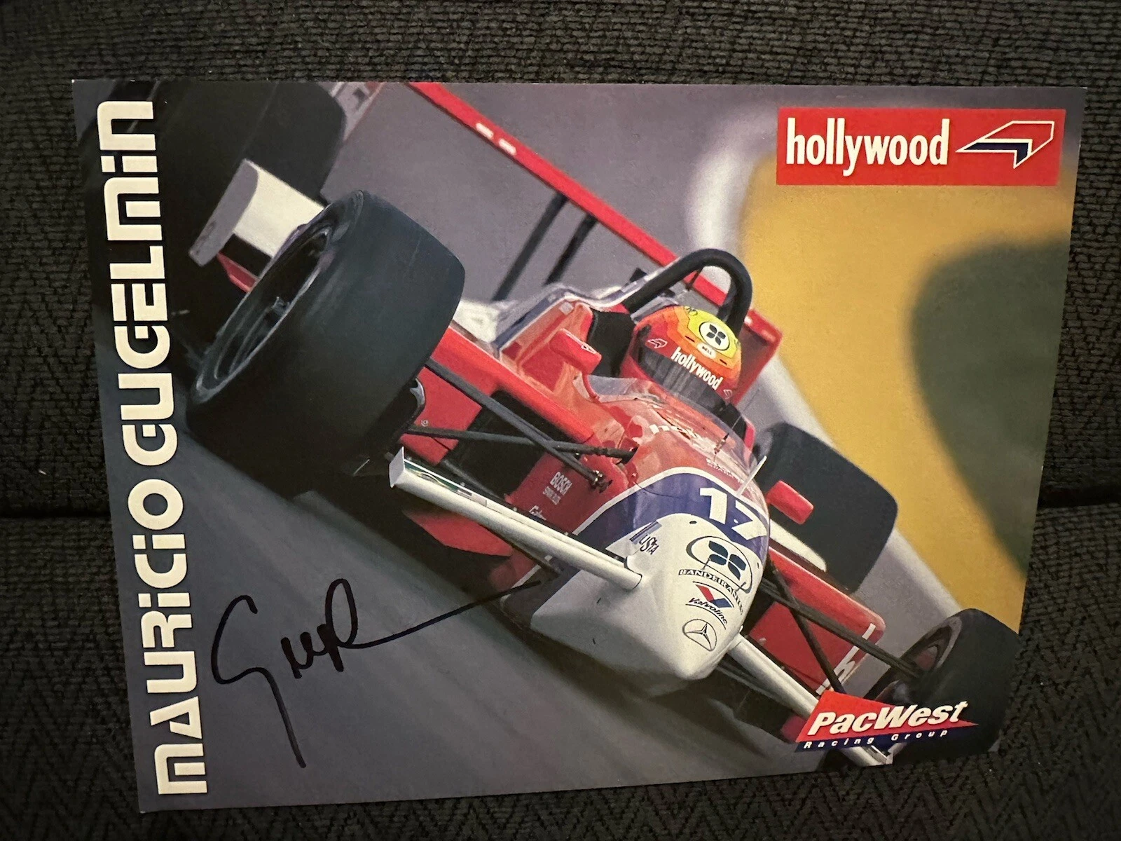 Mauricio Gugelmin Promo Card Signed Hero Card Indianapolis 500 Indy Car