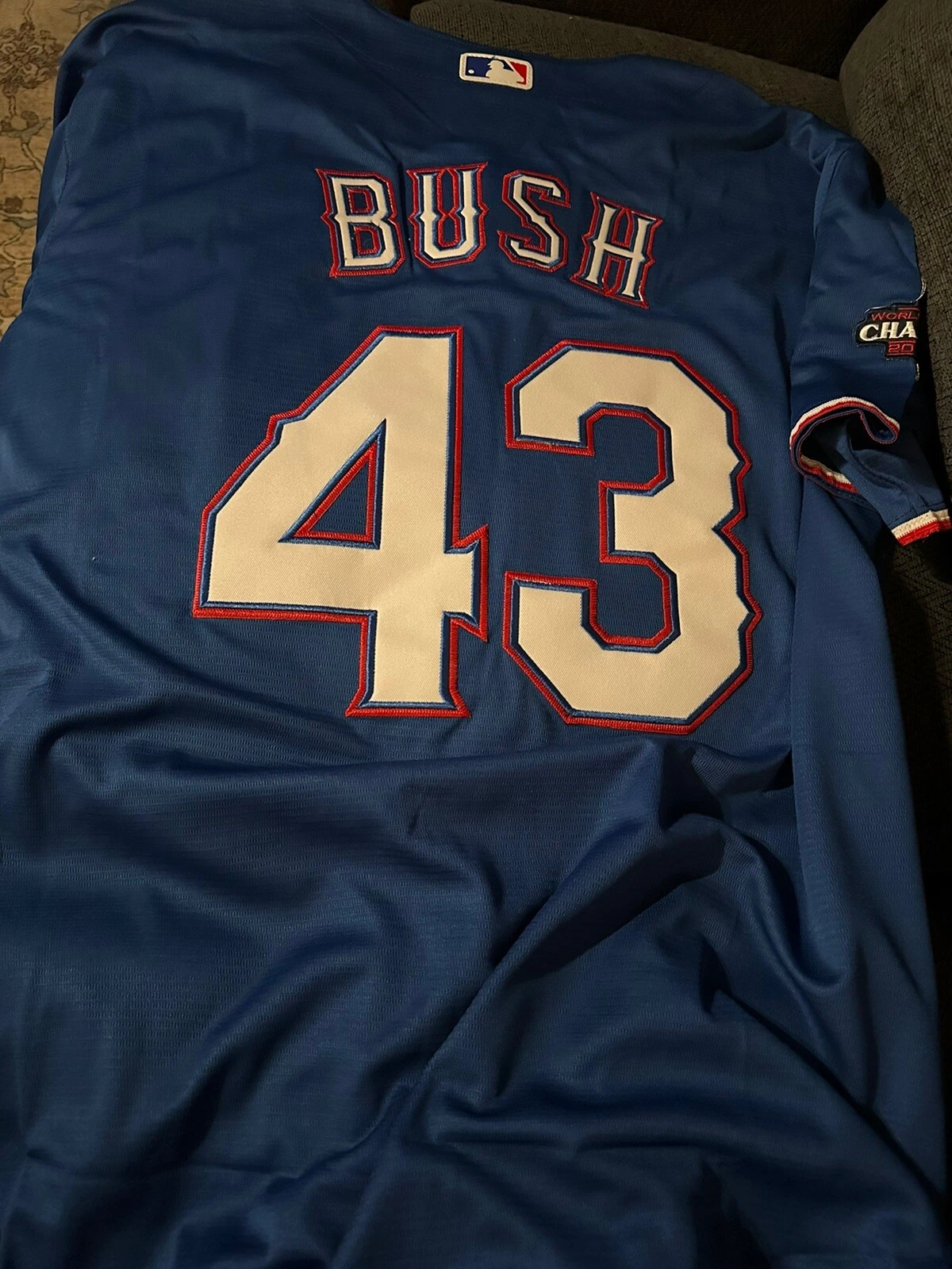 President George W Bush Texas Rangers Jersey Stitched Size XL