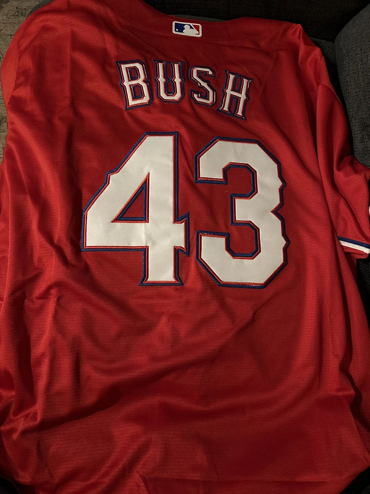 President George W Bush Texas Rangers Jersey Stitched Size XL