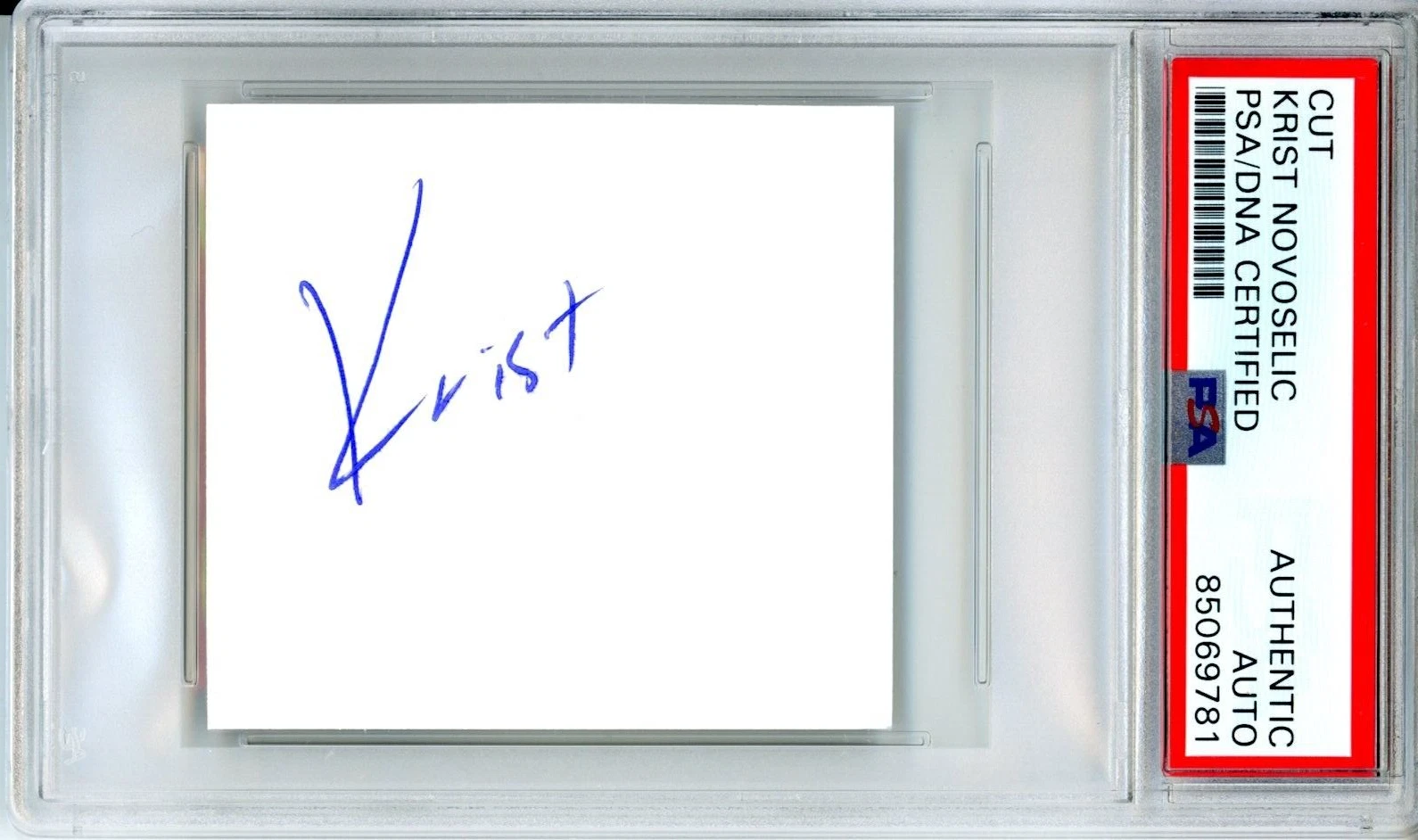 KRIST NOVOSELIC NIRVANA SIGNED CUT SIGNATURE AUTOGRAPHED PSA DNA COA CERTIFIED