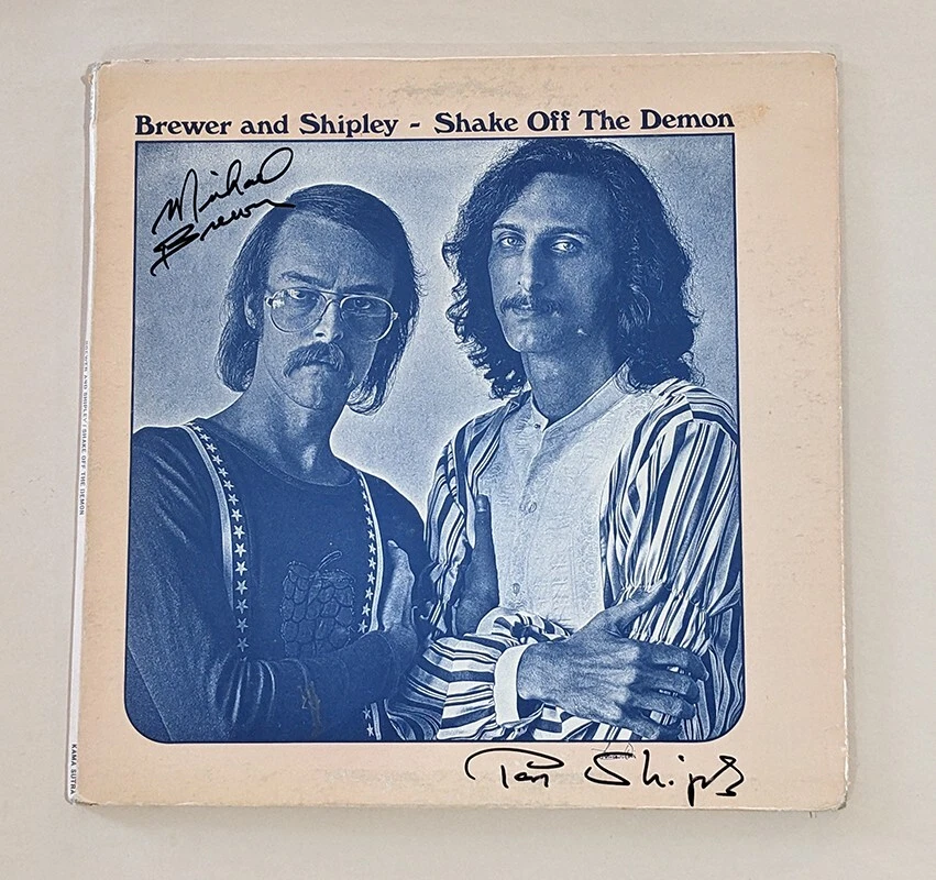 Brewer & Shipley SIGNED Shake Off The Demon Vinyl Record COA Autographed by both
