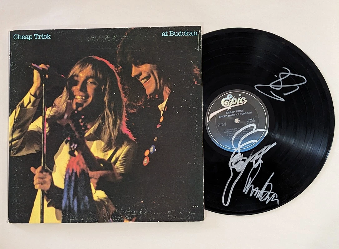 Cheap Trick SIGNED At Budokan Vinyl Record COA Zander Nielsen Petersson