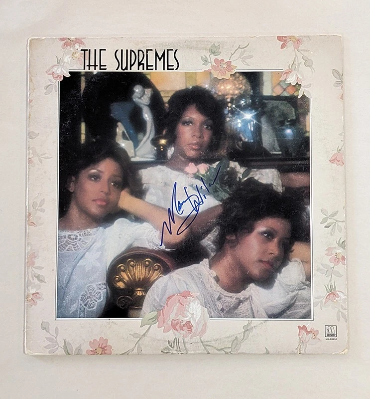 Mary Wilson of The Supremes REAL SIGNED Self-Tilted Vinyl Record COA Autographed
