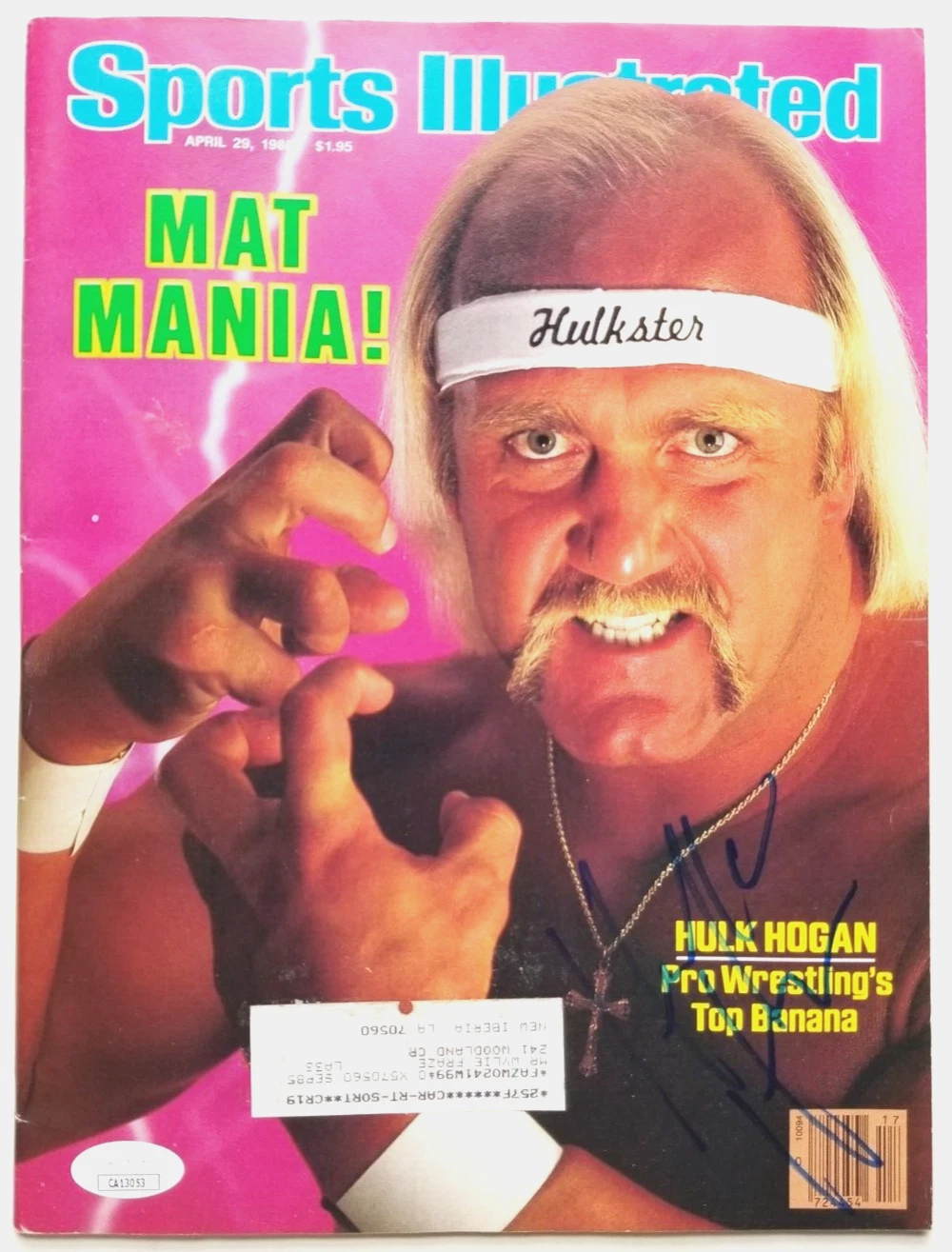 Hulk Hogan REAL hand SIGNED 1985 Sports Illustrated JSA Autographed Wrestling