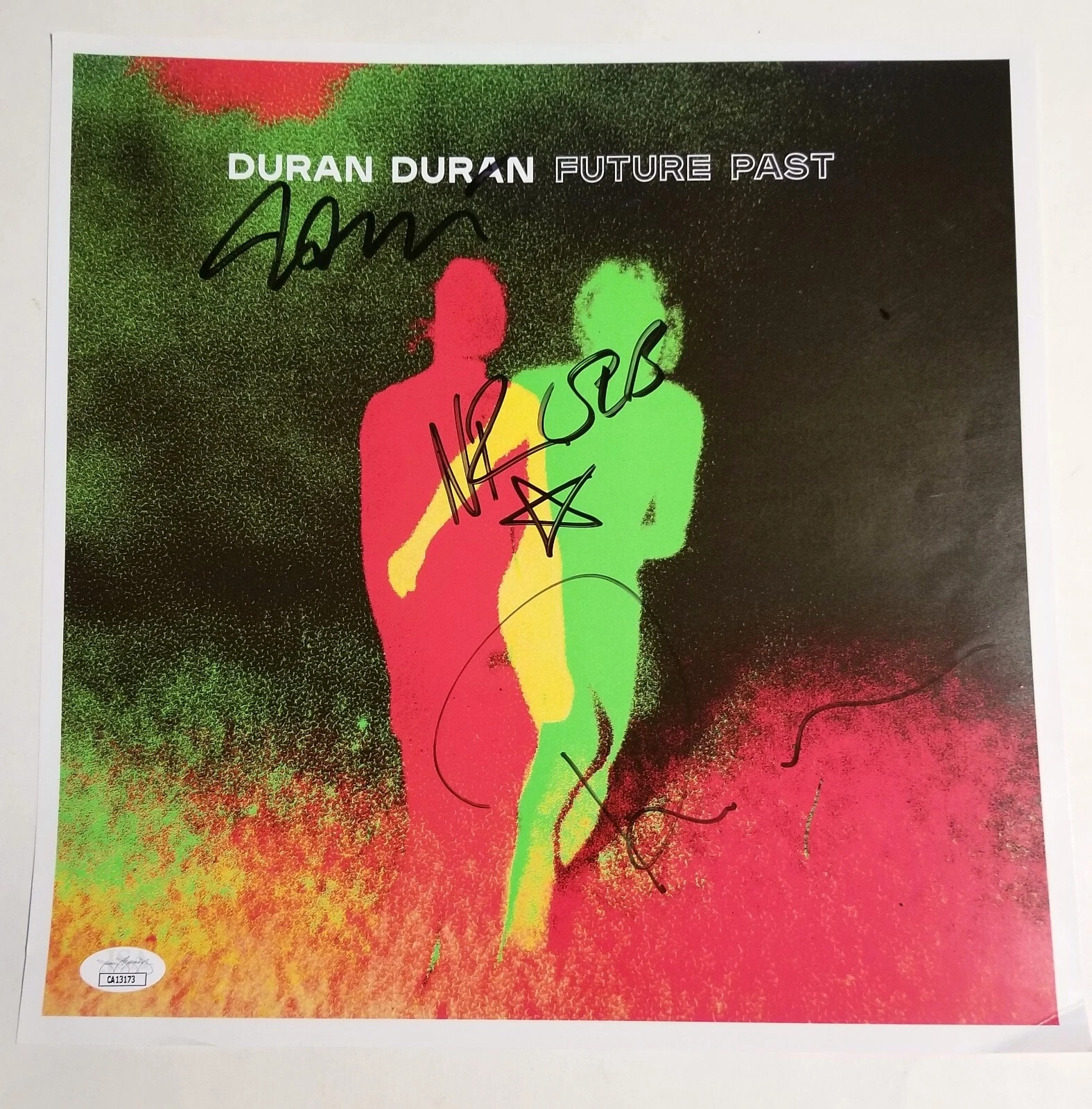 Duran Duran REAL hand SIGNED Future Past Vinyl Record #2 JSA Autographed all 4