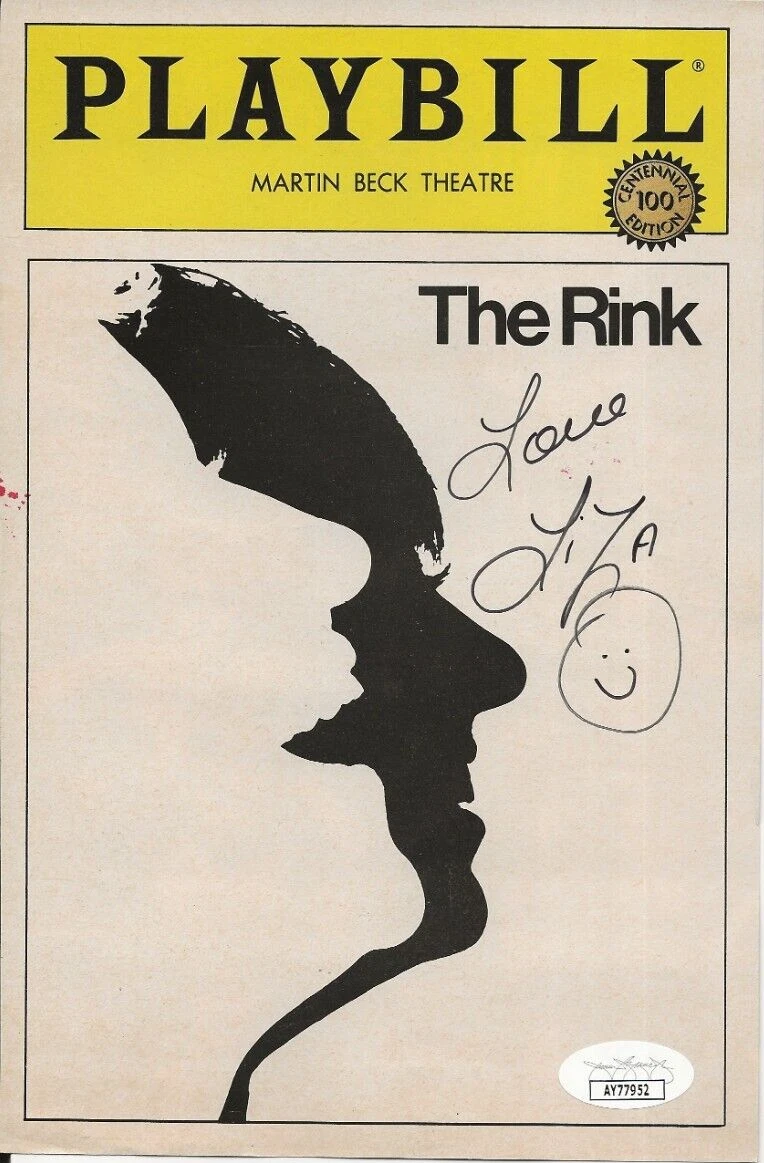 Liza Minnelli REAL hand SIGNED The Rink Playbill Cover Page JSA Autographed