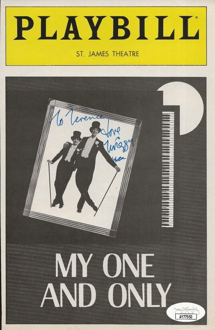 Twiggy Lawson SIGNED My One And Only Playbill Cover Page JSA Autograph Broadway