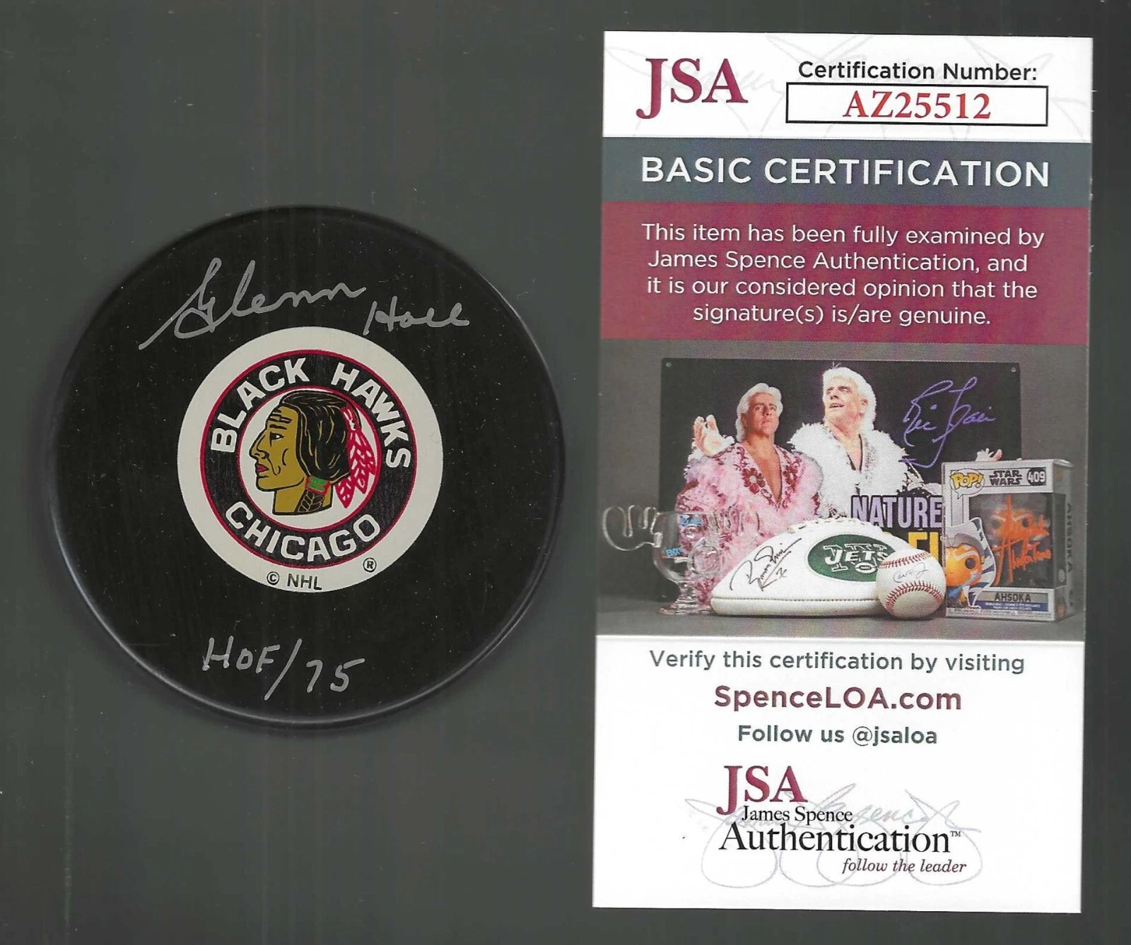 Glenn Hall Signed & Inscribed 