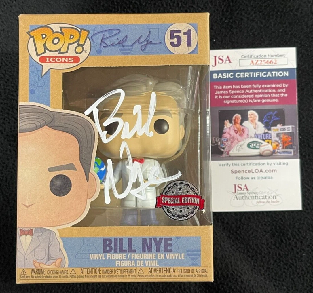 Bill Nye Signed The Science Guy Special Edition Funko Pop #51 JSA COA