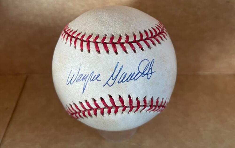 WAYNE GARRETT METS SIGNED AUTOGRAPHED N.L. BASEBALL BECKETT AUTH