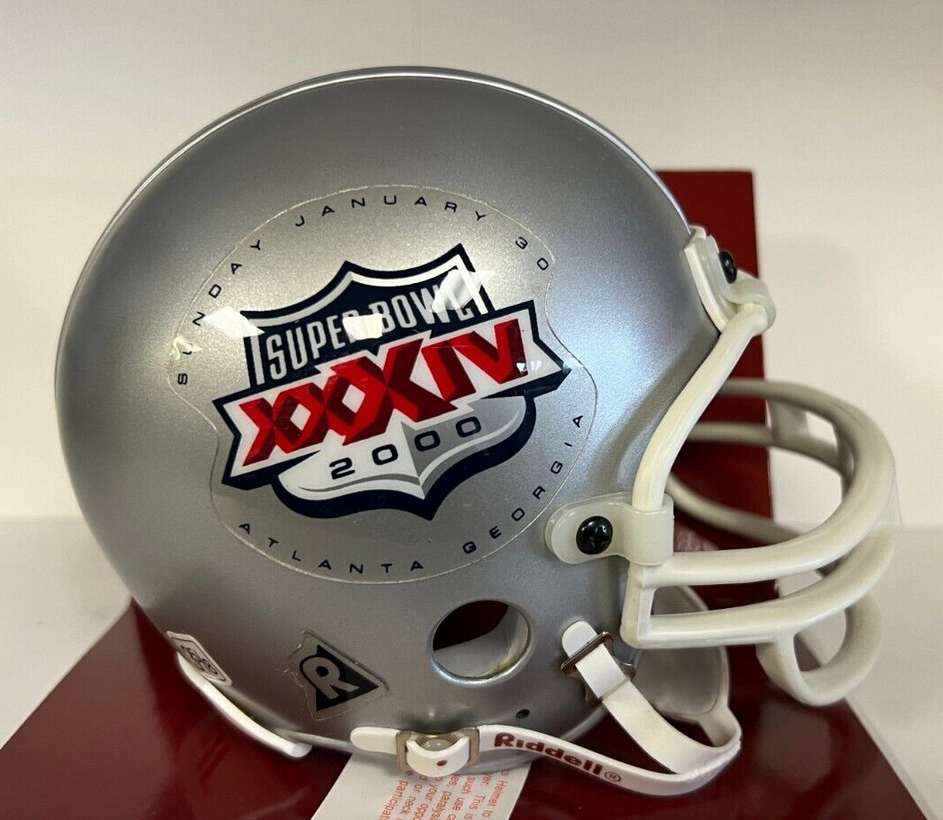 UNSIGNED SUPER BOWL XXXIV 2000 MINI HELMET RIDDELL