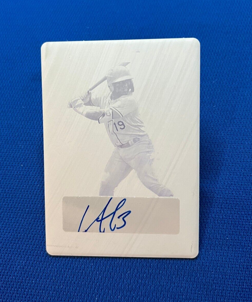 2022 LEAF TRINITY BASEBALL MAGENTA FRANCISCO ALVAREZ 1/1 AUTO PRINTING PLATE