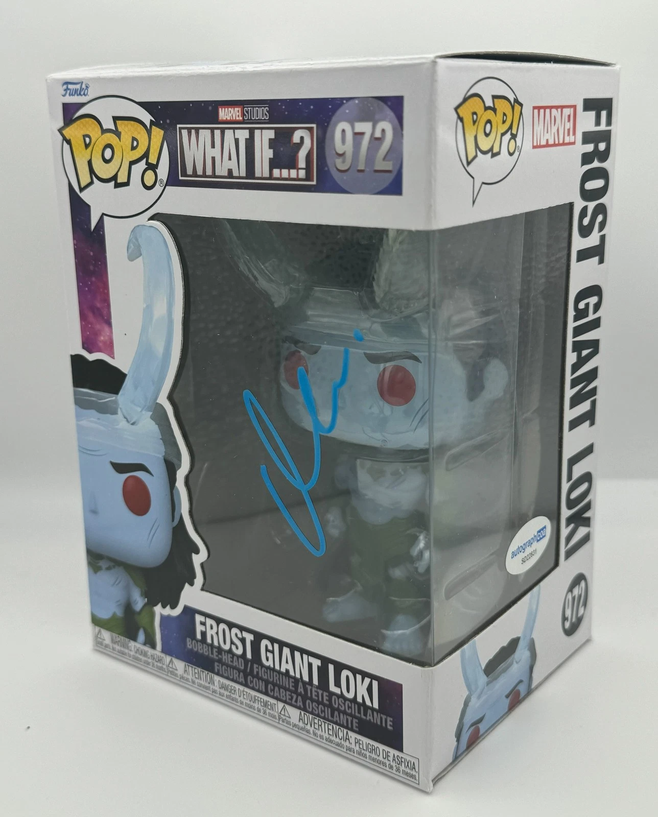 Matt Damon AUTOGRAPH Signed 'Frost Giant Loki' 972 Funko Pop Vinyl Figure ACOA
